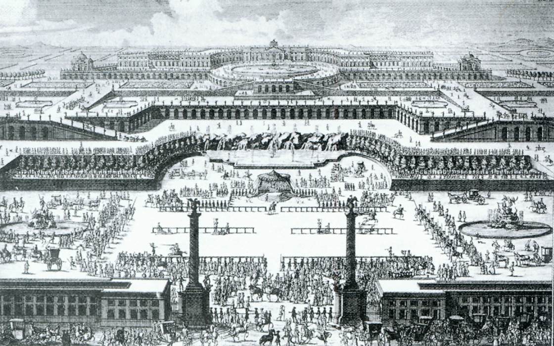 Estampe d'Entwurff einer historischen Architektur