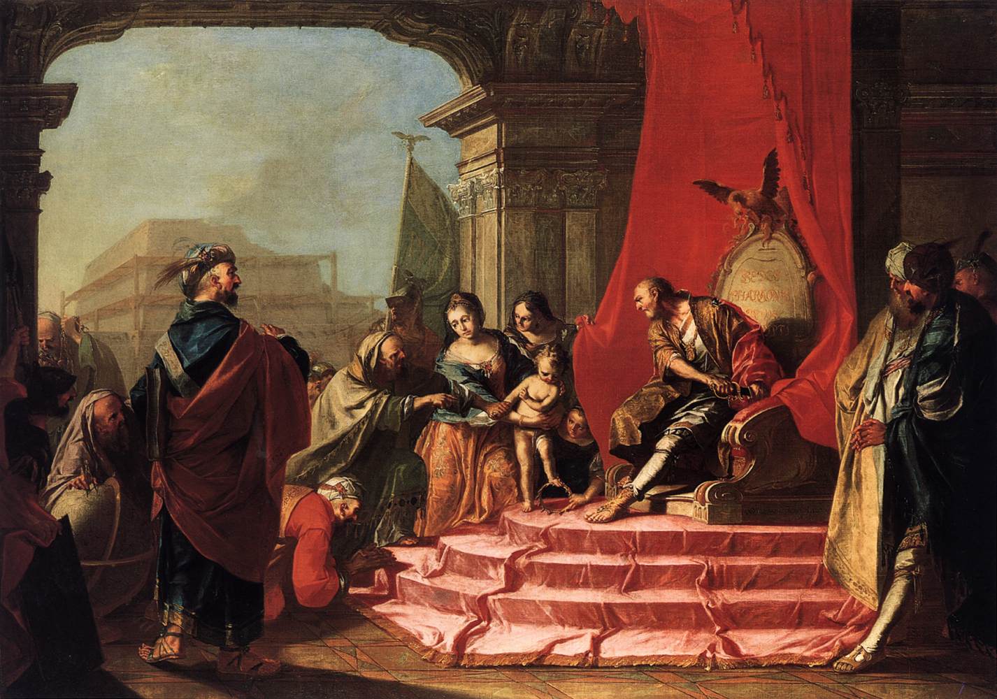 Moïse piétine la couronne du Pharaon