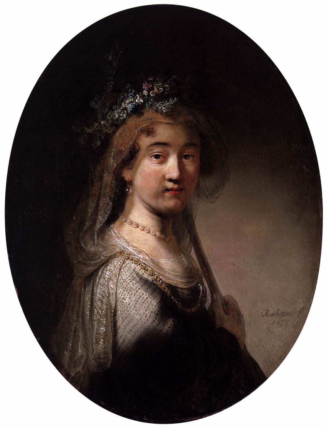 Une jeune femme en bergère