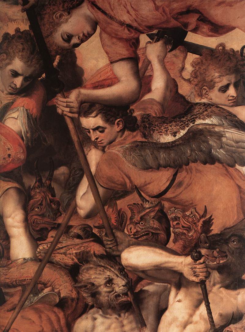La Chute des anges rebelles (détail)