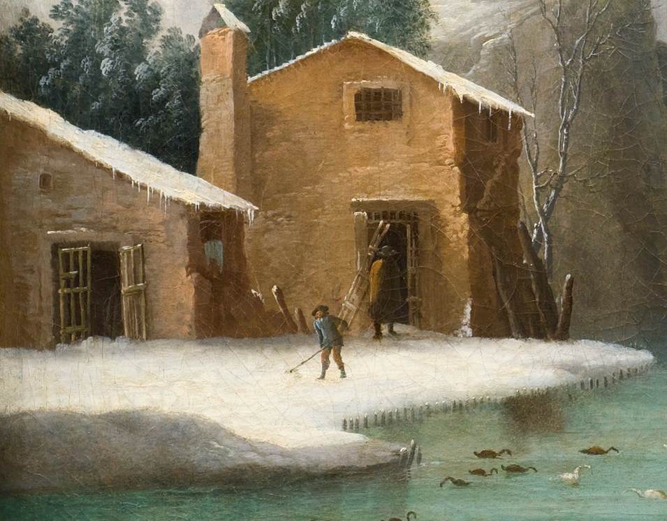 Paysage d'hiver (détail)