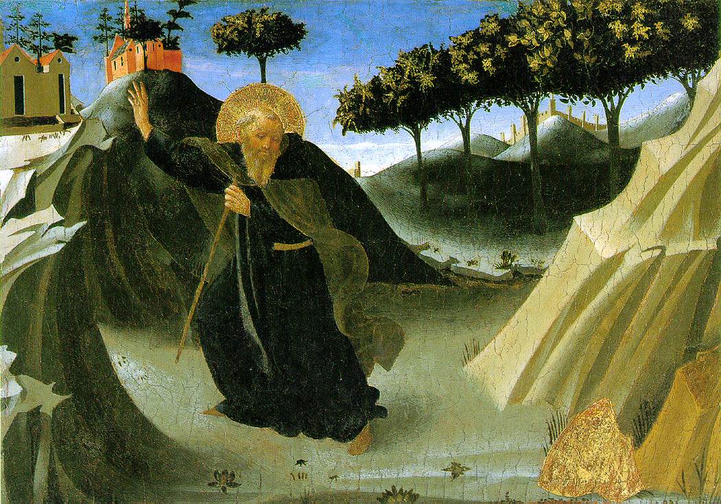 Saint Antoine abbé tenté par un morceau d'or