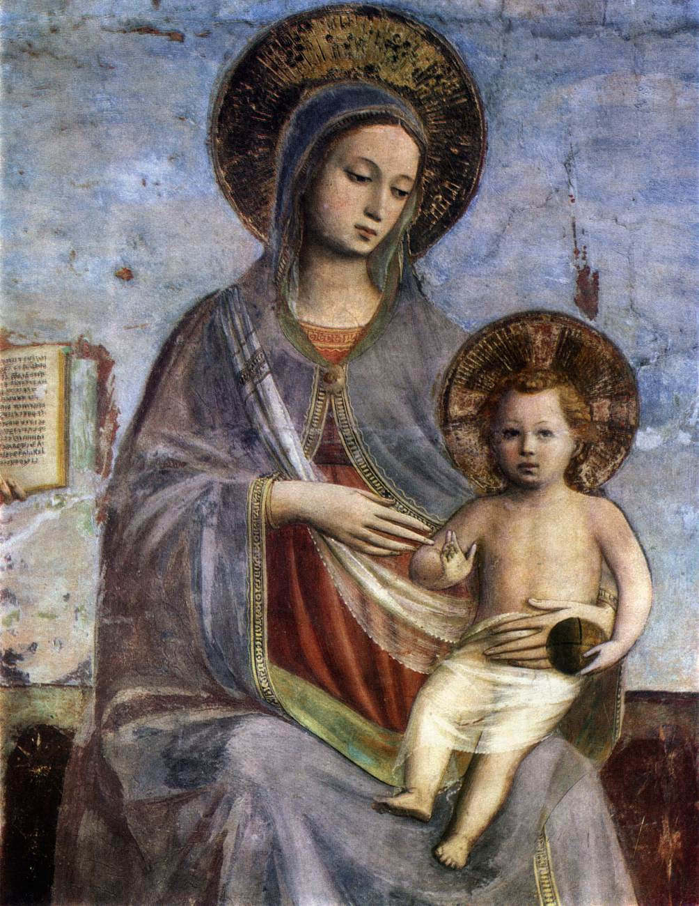 Vierge à l'Enfant avec Saints Dominique et Thomas d'Aquin (détail)