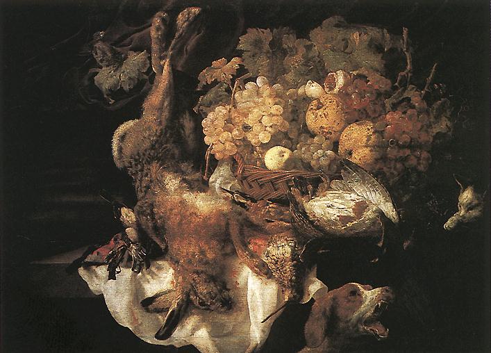 Nature morte avec chien et chat