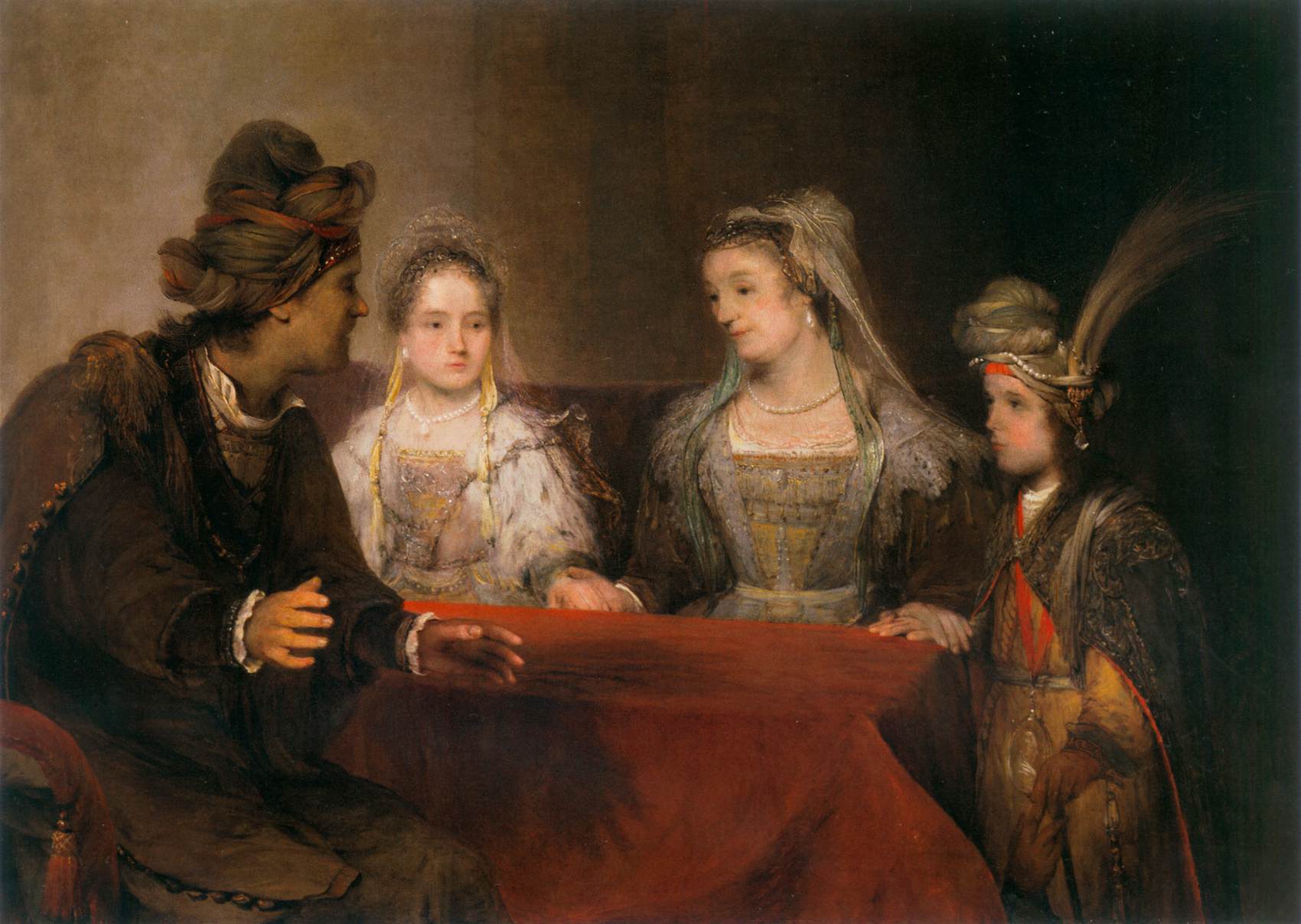 Tobie dans la maison d'Édna et Raguel