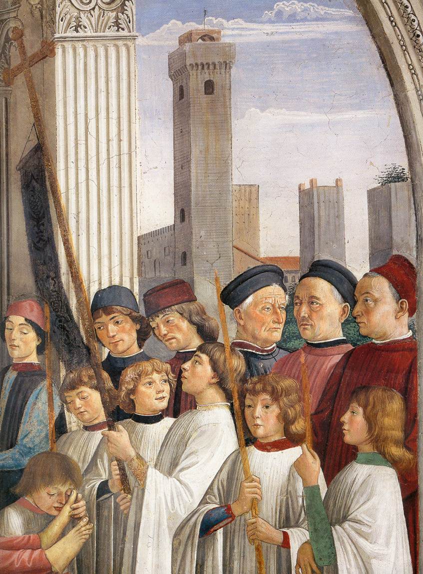 Obsèques de Sainte Fina (détail)