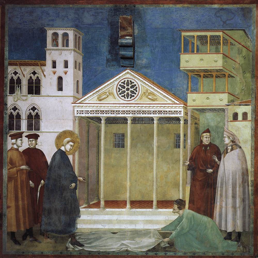 Légende de saint François : 1. Hommage d'un homme simple