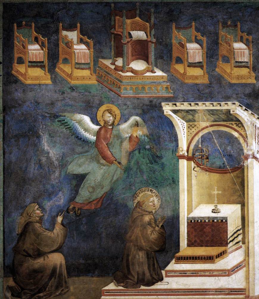 Légende de saint François : 9. Vision des trônes