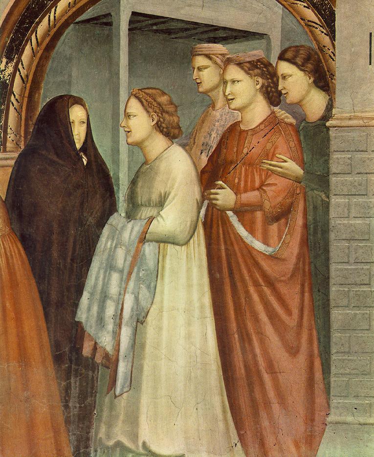 No. 6 Scènes de la vie de Joachim : 6. Rencontre à la Porte d'Or (détail)