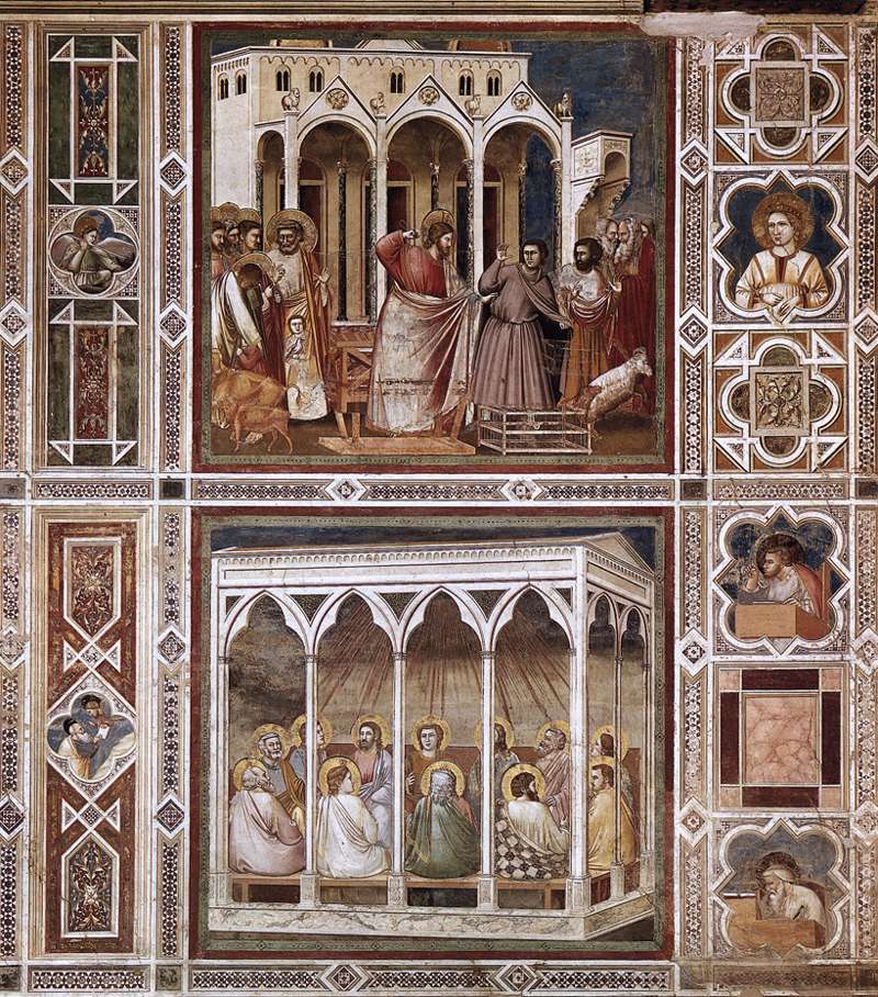 Scènes avec des bandes décoratives