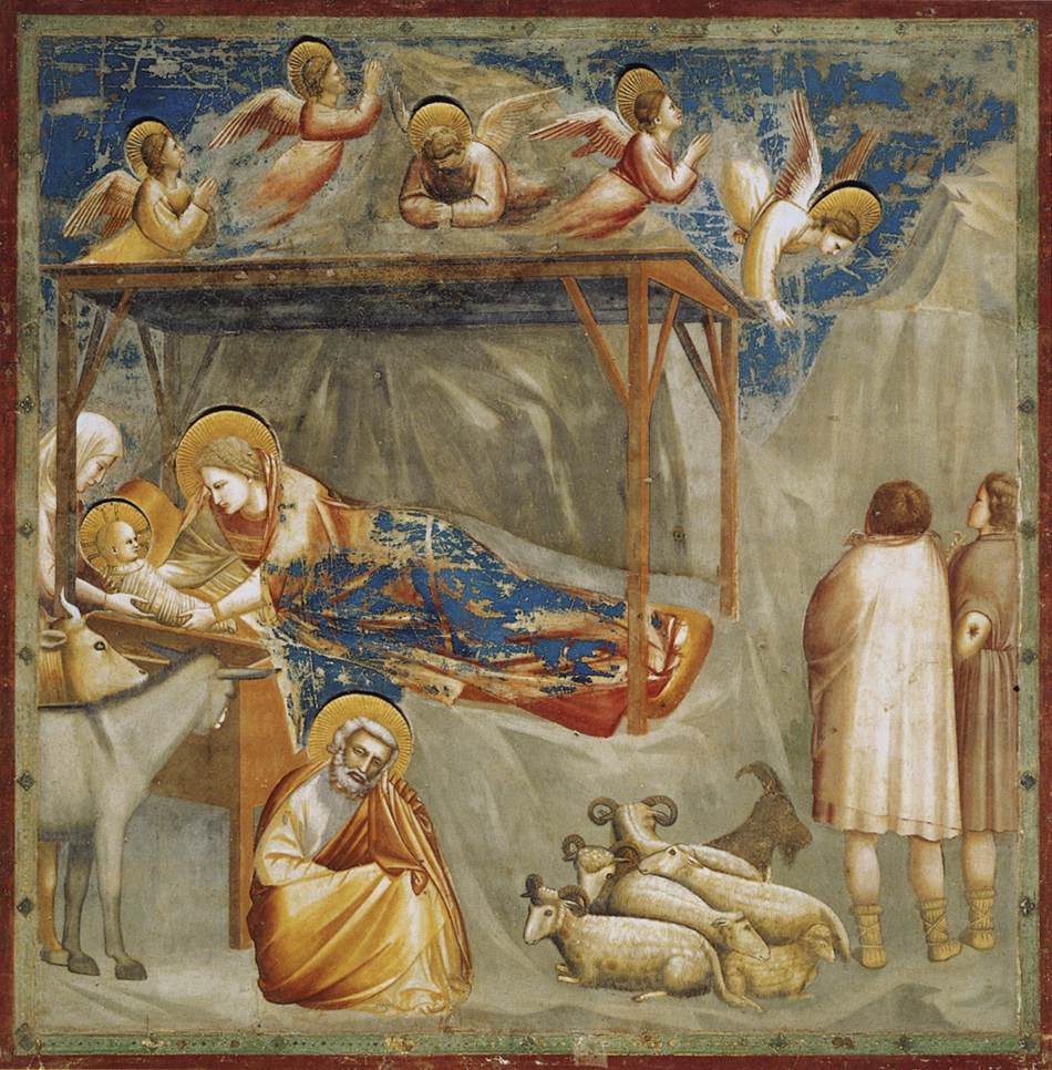 No. 17 Scènes de la vie du Christ : 1. Nativité : Naissance de Jésus (avant restauration)