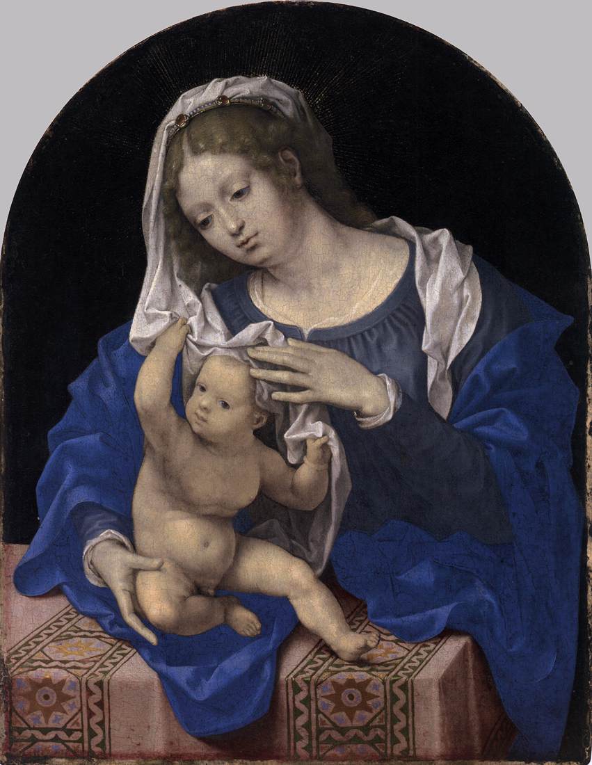 Vierge à l'Enfant au voile