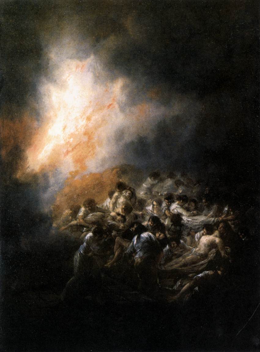 Incendie nocturne