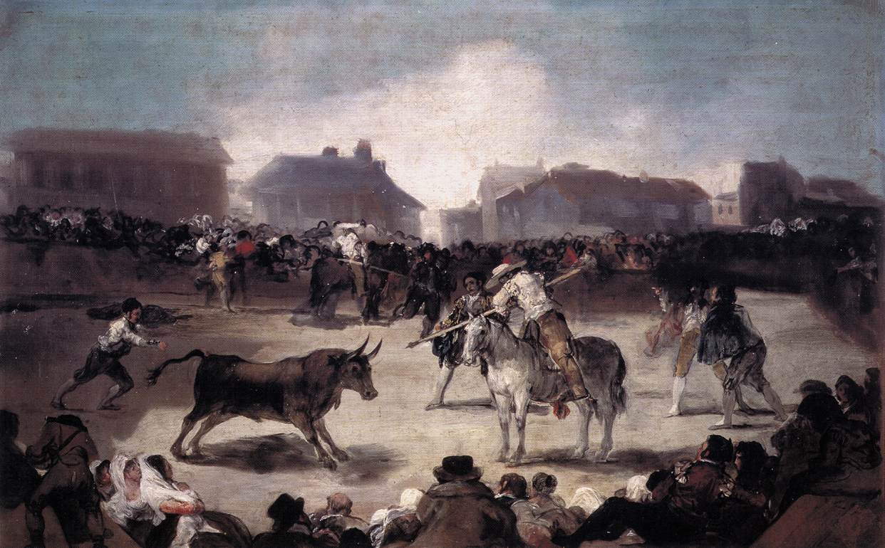 Une corrida de village