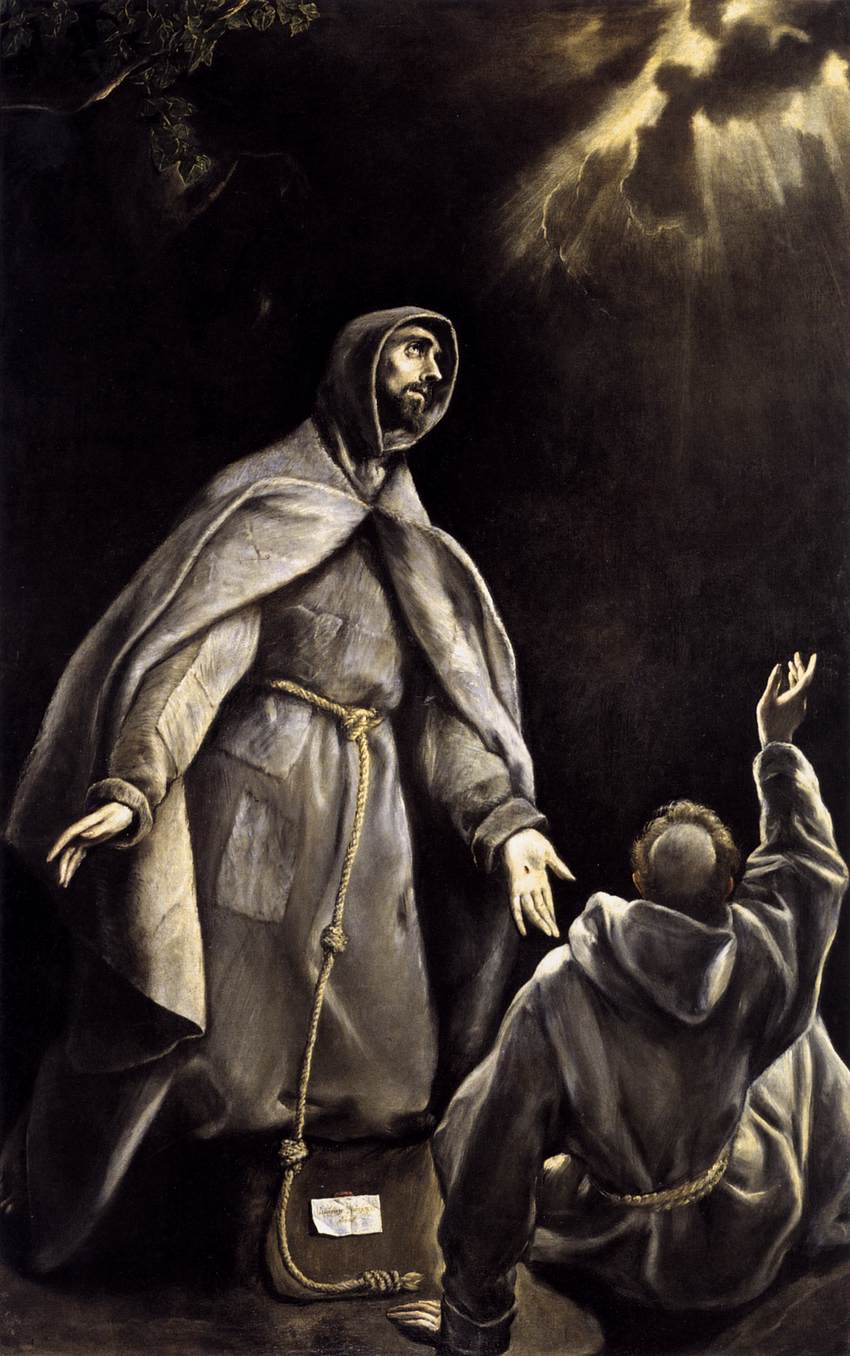 La vision de saint François de la torche enflammée