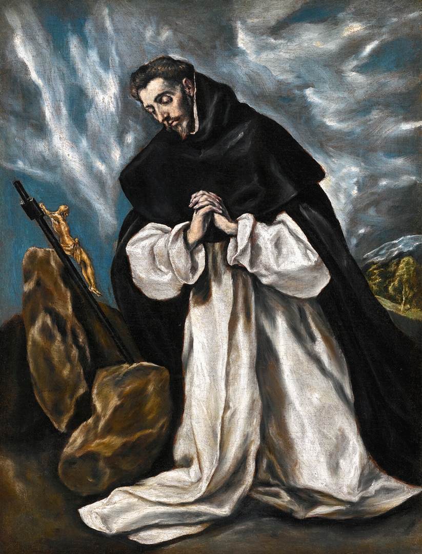 Saint Dominique en prière