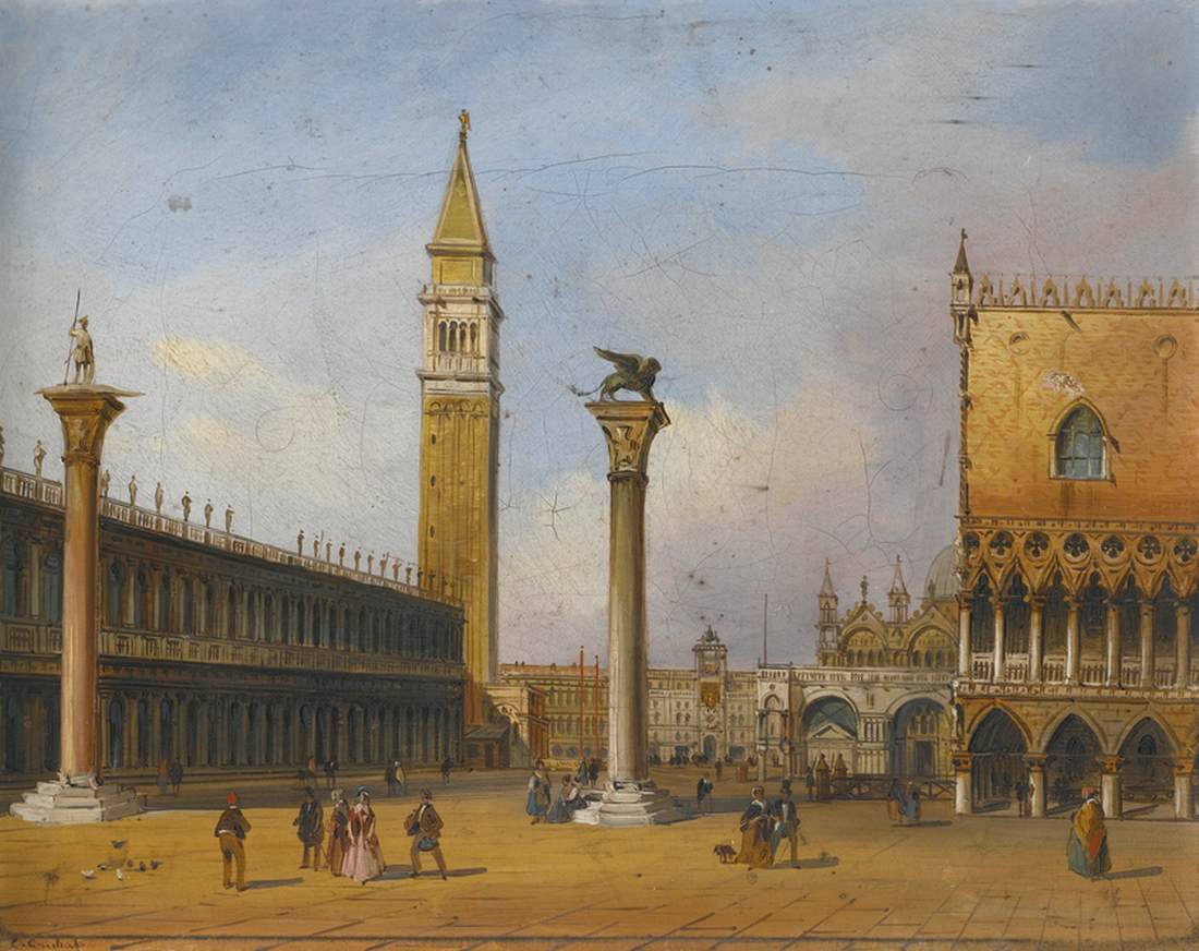 Vue de la Piazzetta depuis le Bacino di San Marco, Venise
