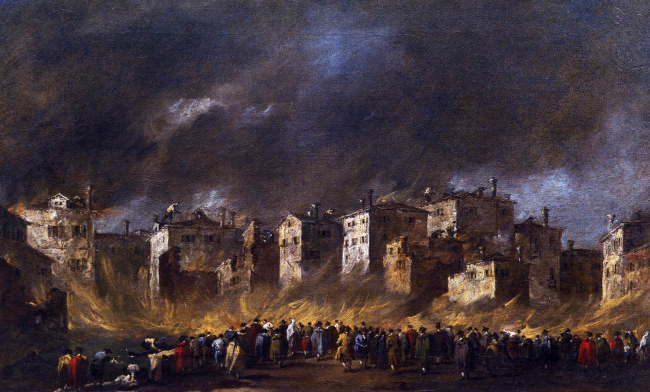Incendie au dépôt d'huile de San Marcuola
