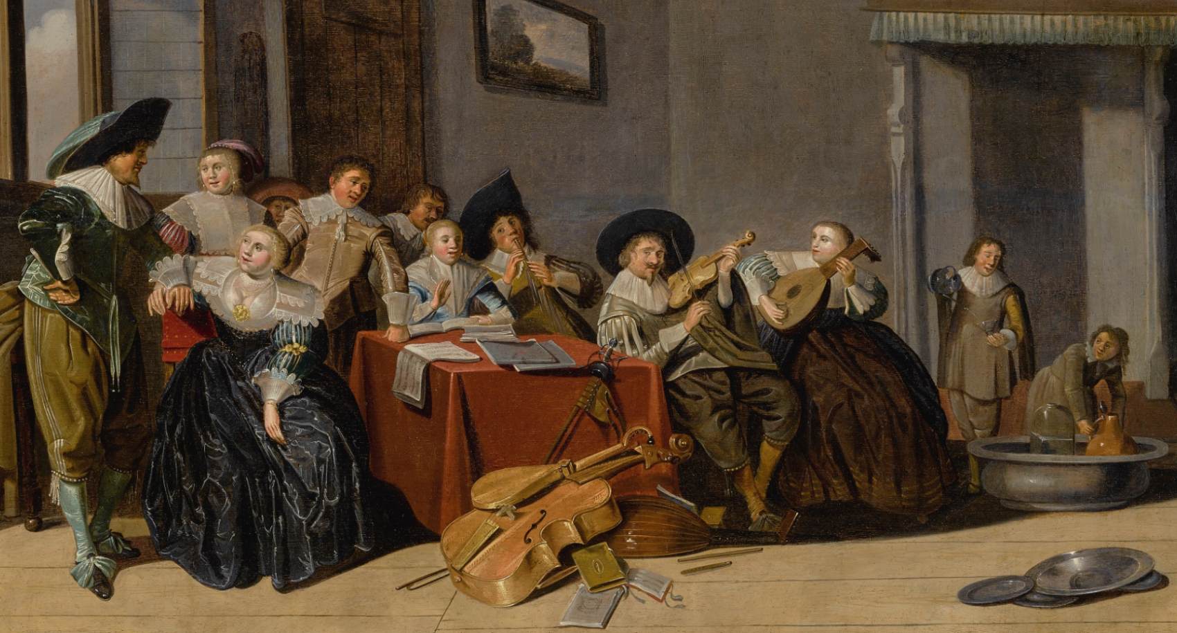 Scène d'intérieur (détail)