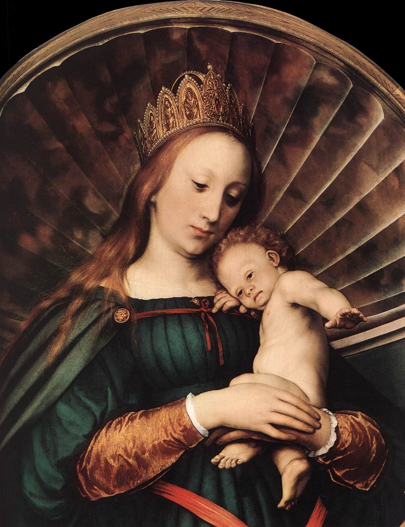 Vierge de Darmstadt (détail)