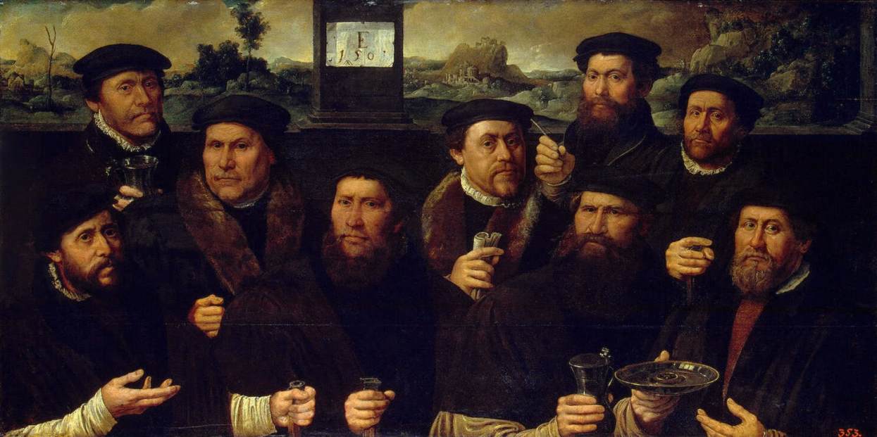 Portrait de groupe de la corporation de tir d'Amsterdam