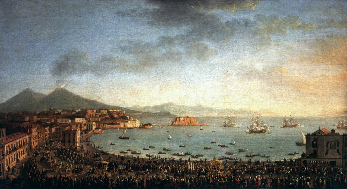 La procession royale vers l'église Santa Maria di Piedigrotta
