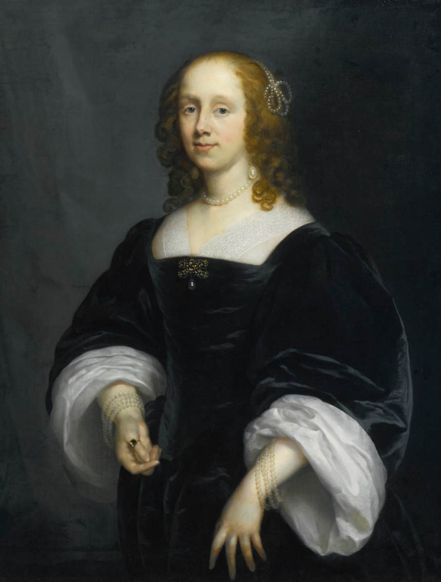 Portrait d'une dame en noir