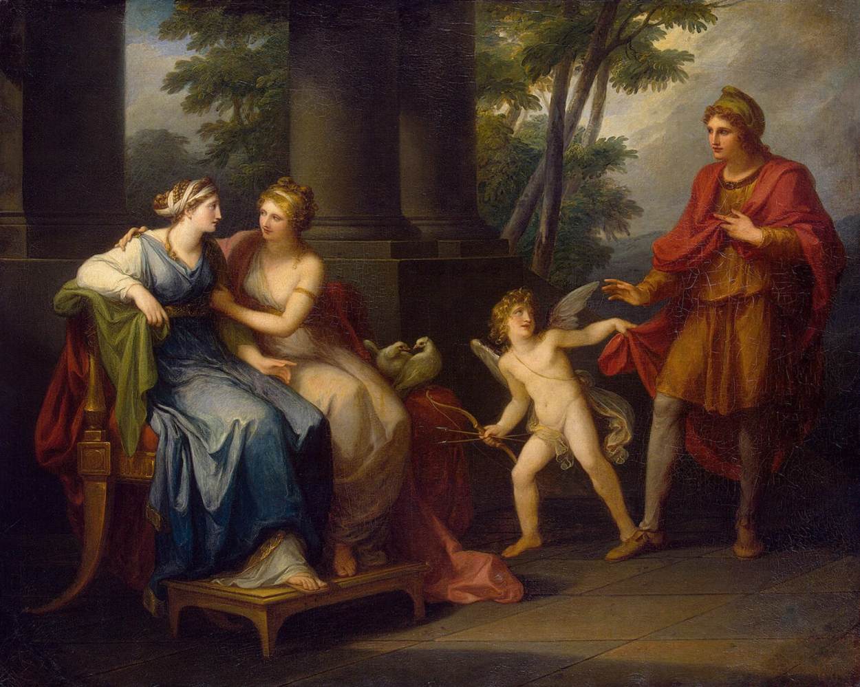 Vénus pousse Hélène à s'éprendre de Pâris