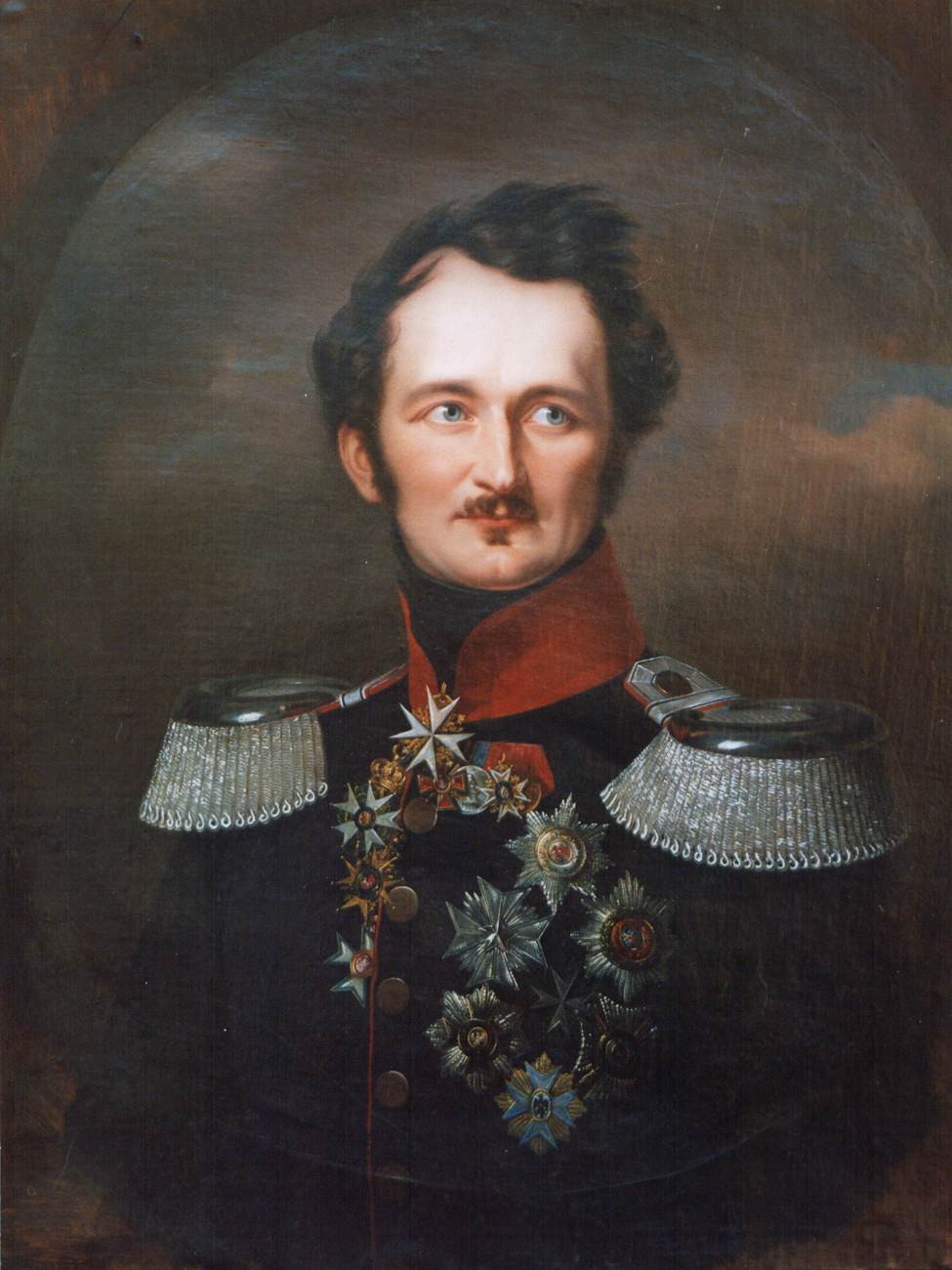 Hermann Fürst von Pückler-Muskau en uniforme prussien