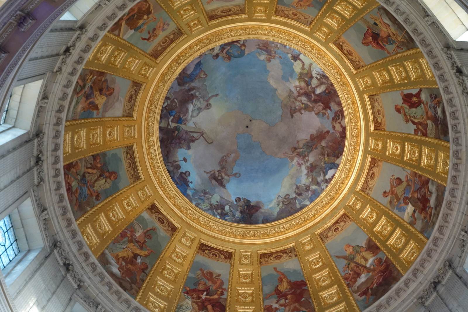 Saint Louis présentant l'épée au Christ