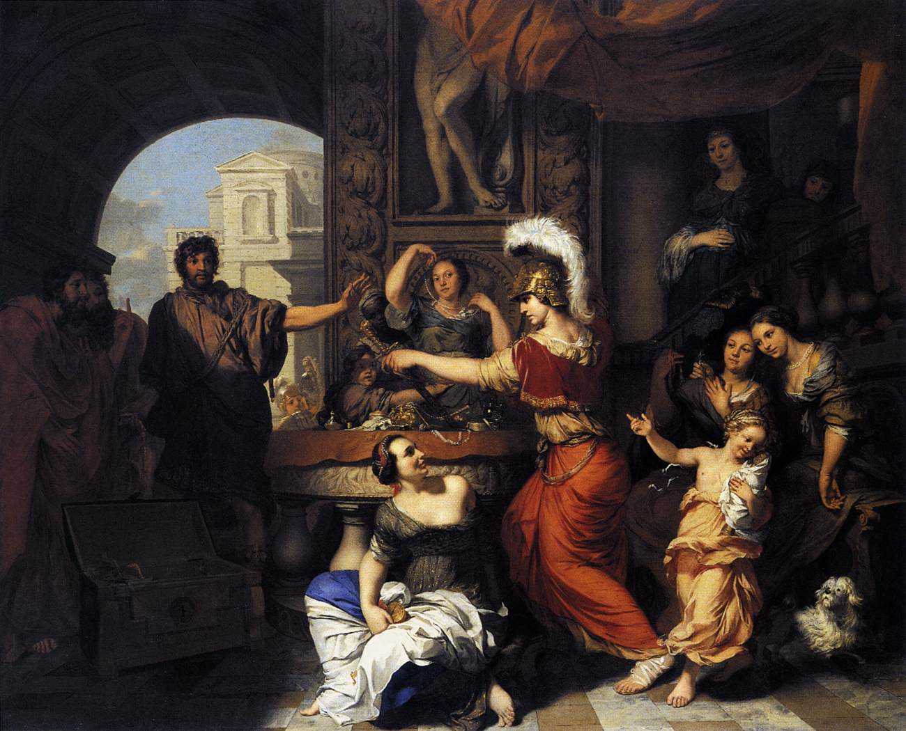 Achille découvert parmi les filles de Lycomède