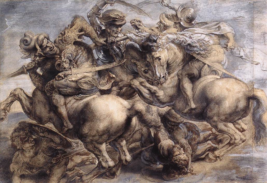 La bataille d'Anghiari (détail)