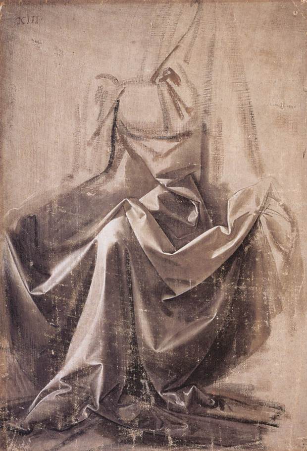 Draperie pour une figure assise