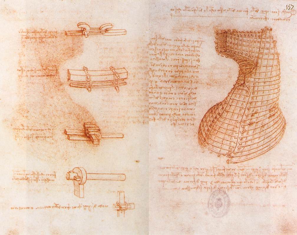 Double Manuscrit page on the Sforza monument