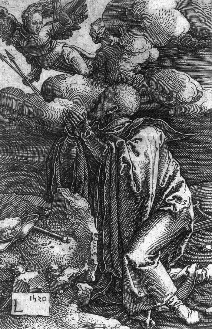 Le roi David en prière
