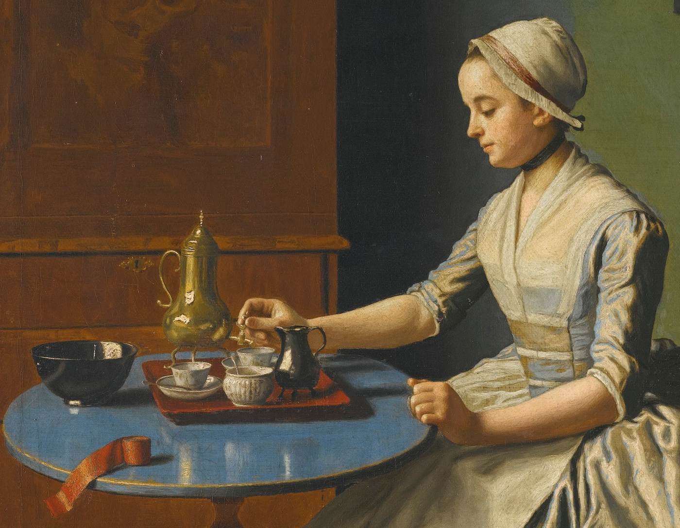 Jeune Hollandaise au petit déjeuner (détail)