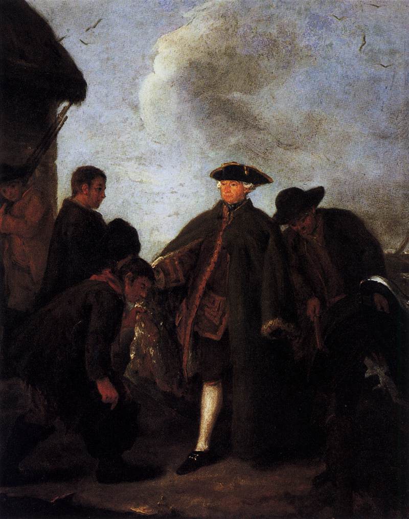 Arrivée pour la chasse