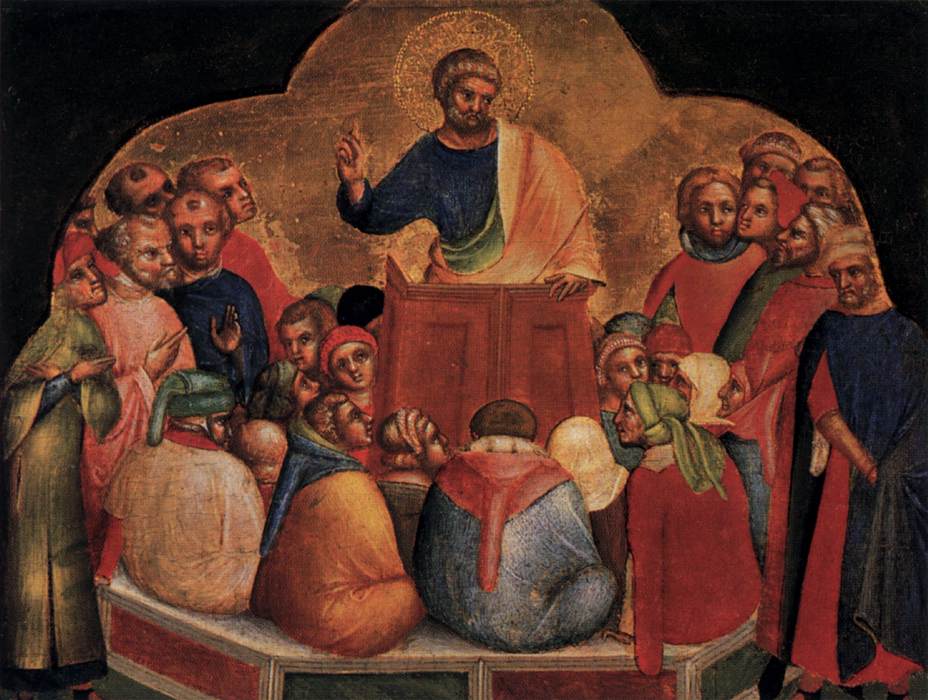 L'apôtre Pierre prêchant
