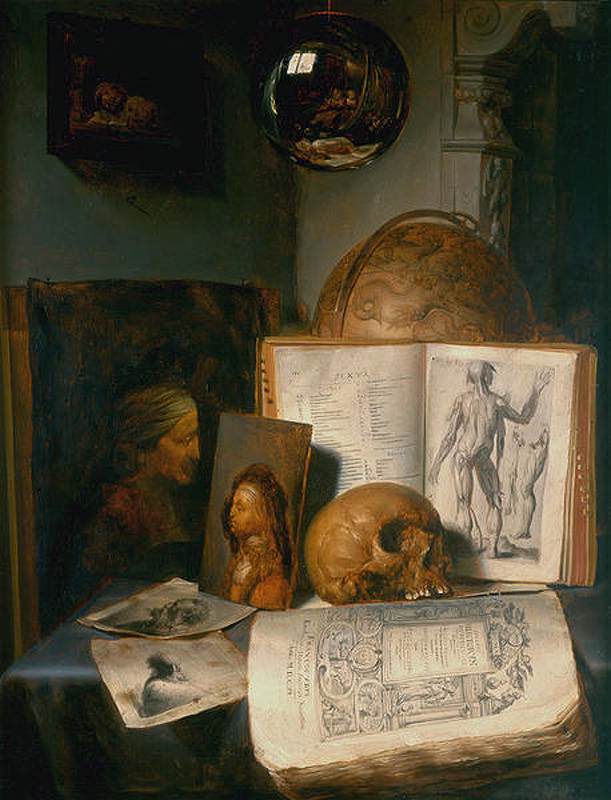 Vanité (nature morte) avec un crâne