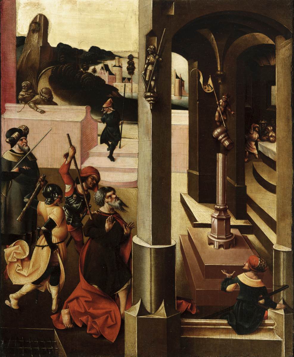 Saint Jude Thaddée contraint d'adorer des idoles