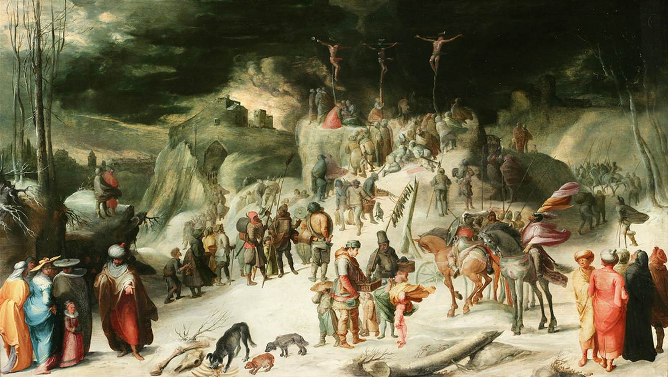 paysage avec Snow and the Crucifixion