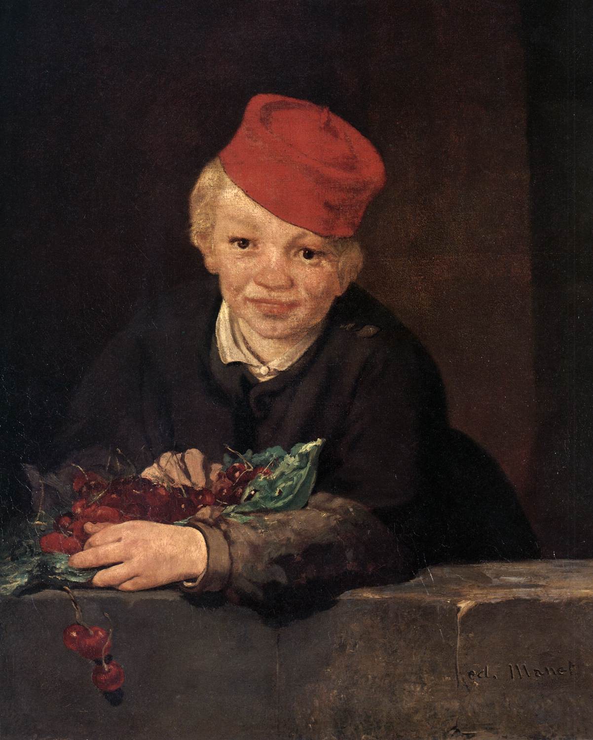 Garçon aux cerises