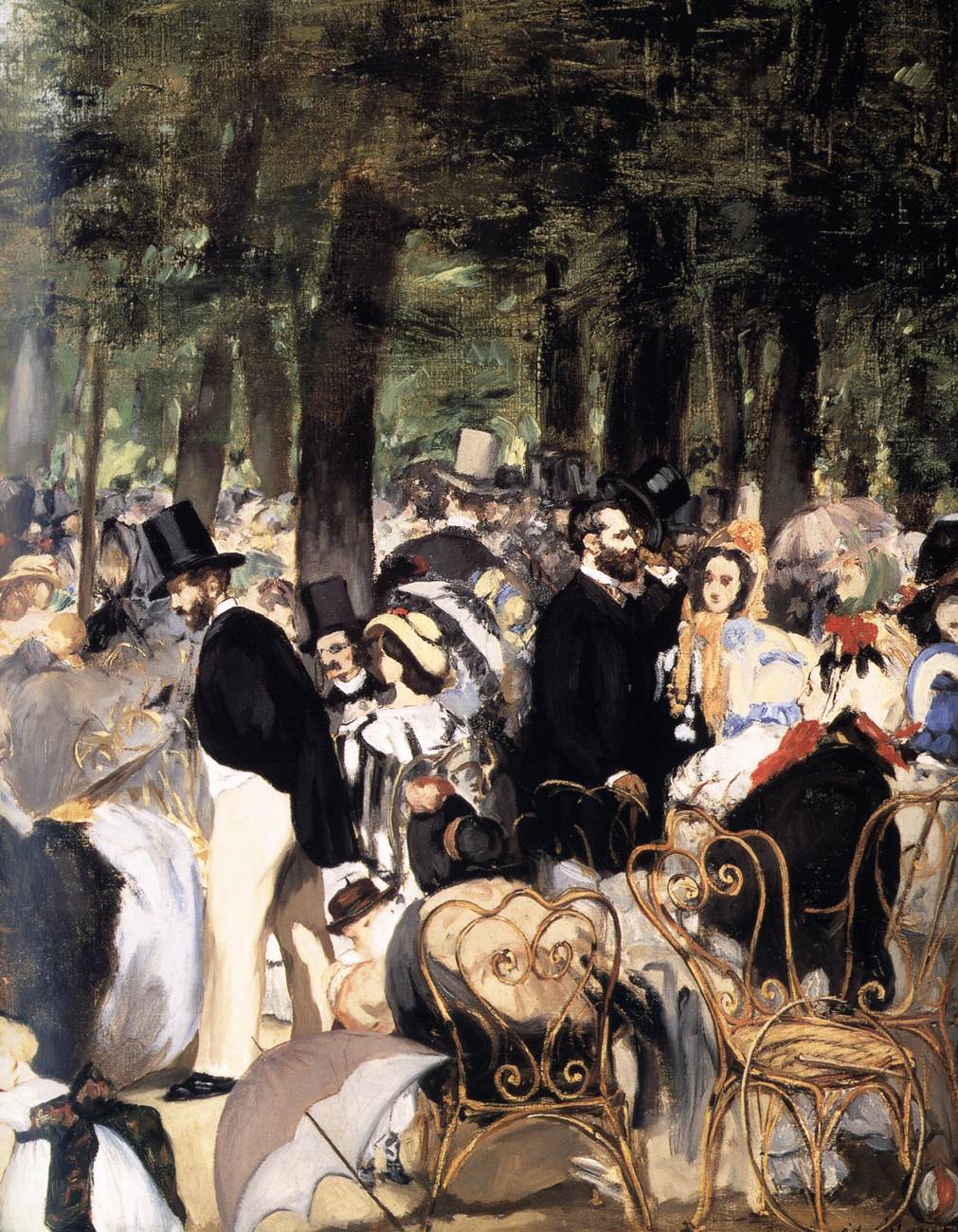 Musique dans les jardins des Tuileries (détail)