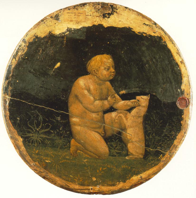 Putto et un petit chien (verso du Tondo de Berlin)