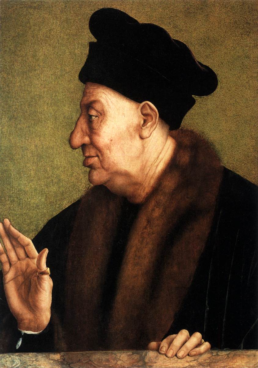 Vieil homme de profil