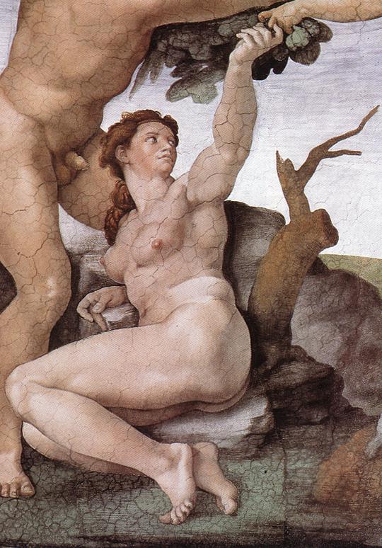 La Chute et l'expulsion du jardin d'Éden (détail)