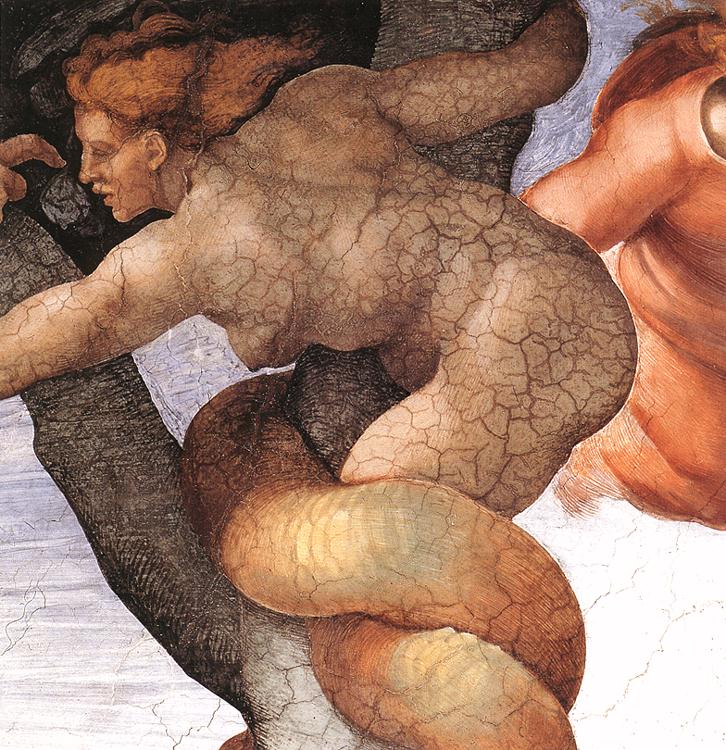 La Chute et l'expulsion du jardin d'Éden (détail)