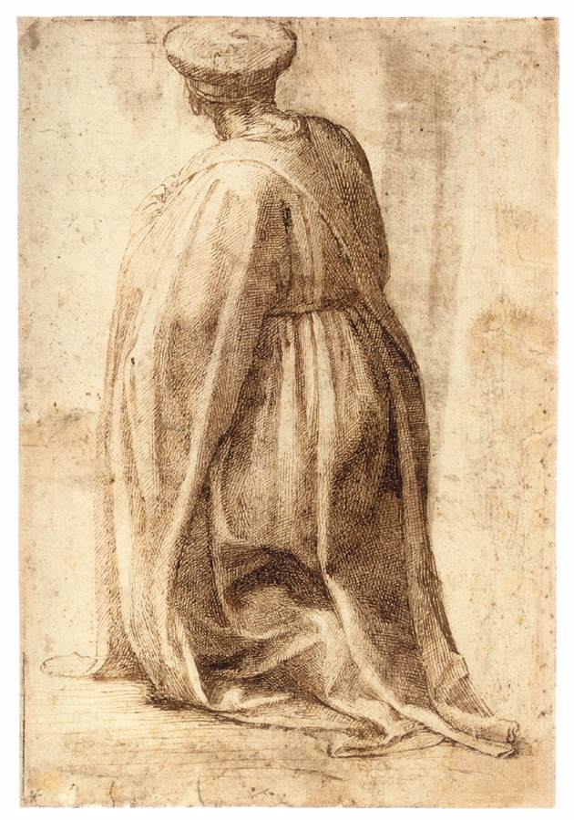 Homme à genoux (verso)