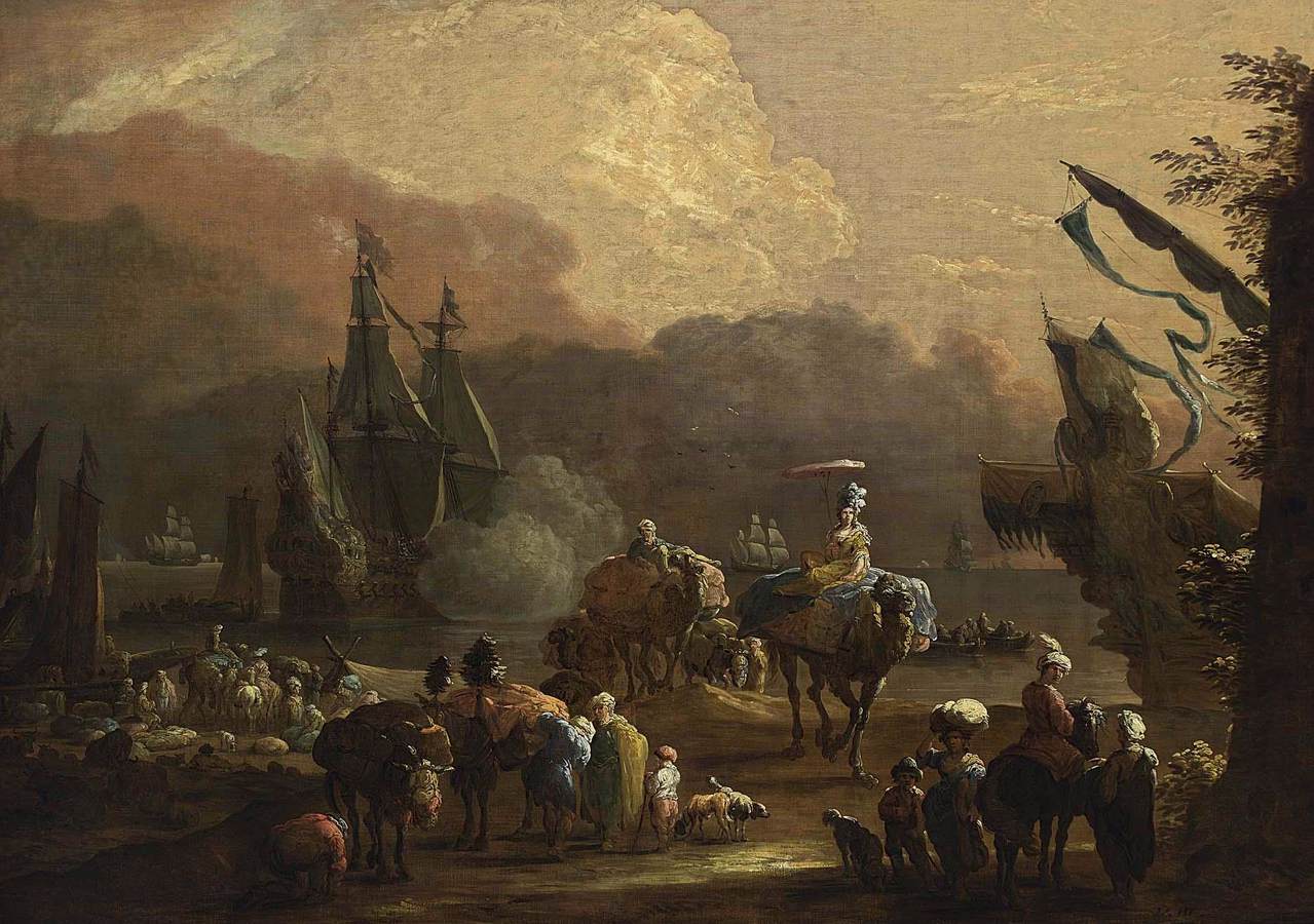 Une scène de port méditerranéen