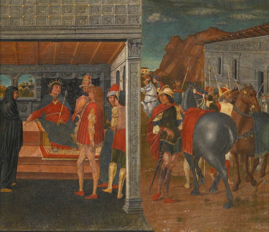 L'annonce de la mort d'Urie au roi David et à Bethsabée